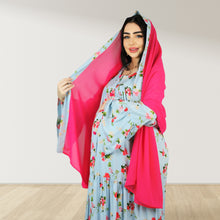 Load image into Gallery viewer, MARYOOM BABY BLUE  RUFFLE MATERNITY AND NURSING DRESS WITH ZIPPER