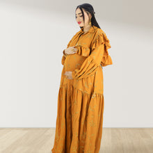 Load image into Gallery viewer, Jawahar Canary maternity and nursing maxi Eid Edition 24