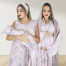 Load image into Gallery viewer, PASTEL PINK MOMMY AND ME 5 IN 1 LONG MATERNITY SET