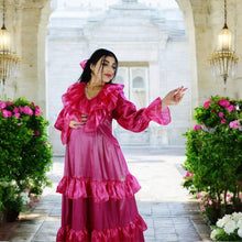 Load image into Gallery viewer, Theheb rose pink maternity and nursing maxi Eid Edition 25