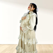 Load image into Gallery viewer, Theheb beige maternity and nursing maxi Eid Edition 25