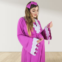 Load image into Gallery viewer, PRETTY IN TAFFY PINK MATERNITY MAXI AND SWADDLE BLANKET  SET