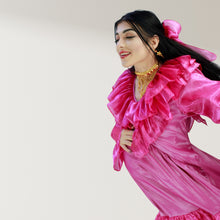 Load image into Gallery viewer, Theheb rose pink maternity and nursing maxi Eid Edition 25