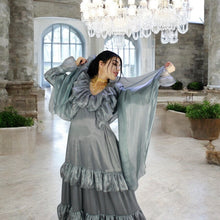 Load image into Gallery viewer, Theheb grey maternity and nursing maxi Eid Edition 25