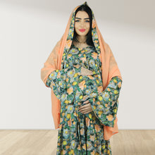 Load image into Gallery viewer, MARYOOM GREEN RUFFLE MATERNITY AND NURSING DRESS WITH ZIPPER