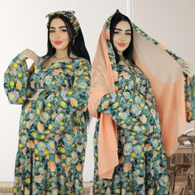 Load image into Gallery viewer, MARYOOM GREEN RUFFLE MATERNITY AND NURSING DRESS WITH ZIPPER