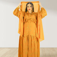Load image into Gallery viewer, Jawahar Canary maternity and nursing maxi Eid Edition 24