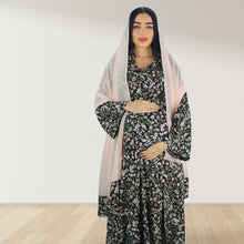 Load image into Gallery viewer, DESERT BABY BLACK  MOMMY AND ME 5 IN 1 LONG MATERNITY SETB