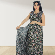 Load image into Gallery viewer, DESERT BABY BLACK  MOMMY AND ME 5 IN 1 LONG MATERNITY SETB