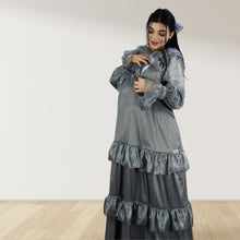 Load image into Gallery viewer, Theheb grey maternity and nursing maxi Eid Edition 25