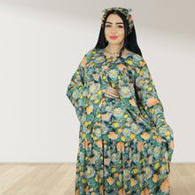 Load image into Gallery viewer, MARYOOM GREEN RUFFLE MATERNITY AND NURSING DRESS WITH ZIPPER