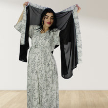 Load image into Gallery viewer, SPRING MORNING BLACK MOMMY AND ME 5 IN 1 LONG MATERNITY SET