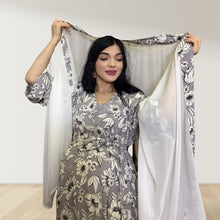 Load image into Gallery viewer, MID NIGHT GREY MOMMY AND ME 5 IN 1 LONG MATERNITY SET