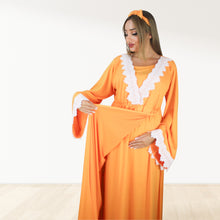 Load image into Gallery viewer, PRETTY IN  TANGY ORANGE  MATERNITY MAXI AND SWADDLE BLANKET  SET