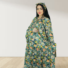 Load image into Gallery viewer, MARYOOM GREEN RUFFLE MATERNITY AND NURSING DRESS WITH ZIPPER