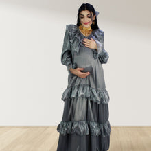Load image into Gallery viewer, Theheb grey maternity and nursing maxi Eid Edition 25