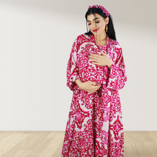 Load image into Gallery viewer, JUHANAMIA PINK MOMMY AND ME 5 IN 1 LONG MATERNITY SET