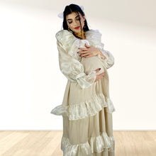 Load image into Gallery viewer, Theheb beige maternity and nursing maxi Eid Edition 25
