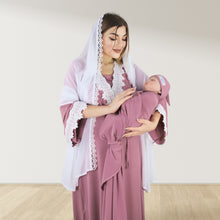 Load image into Gallery viewer, PRETTY IN ROSE GOLD MATERNITY MAXI AND SWADDLE BLANKET SET