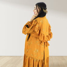 Load image into Gallery viewer, Jawahar Canary maternity and nursing maxi Eid Edition 24