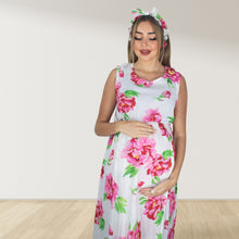 Load image into Gallery viewer, WATER LILLY MOMMY AND ME 5 IN 1 LONG MATERNITY SET