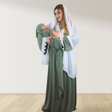 Load image into Gallery viewer, PRETTY IN SAGE GREEN MATERNITY MAXI AND SWADDLE BLANKET  SET
