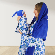 Load image into Gallery viewer, BLUE ROSES MOMMY AND ME 5 IN 1 LONG MATERNITY SET