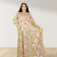 Load image into Gallery viewer, MARYOOM PASTEL GREEN RUFFLE MATERNITY AND NURSING DRESS WITH ZIPPER