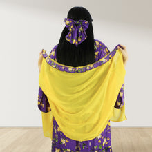 Load image into Gallery viewer, DHABIYA PURPLE PREMIUM COTTON  LAYERED MATERNITY AND NURSING DRESS WITH ZIPPER