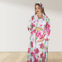 Load image into Gallery viewer, WATER LILLY MOMMY AND ME 5 IN 1 LONG MATERNITY SET