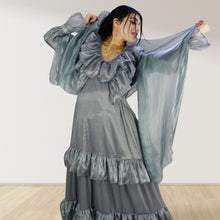 Load image into Gallery viewer, Theheb grey maternity and nursing maxi Eid Edition 25