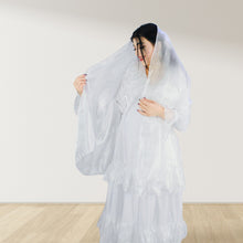 Load image into Gallery viewer, Theheb white maternity and nursing maxi Eid Edition 25