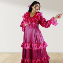 Load image into Gallery viewer, Theheb rose pink maternity and nursing maxi Eid Edition 25