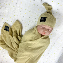 Load image into Gallery viewer, Solid dusty beige muslin organic cotton swaddles