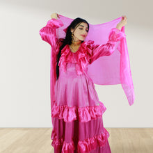 Load image into Gallery viewer, Theheb rose pink maternity and nursing maxi Eid Edition 25