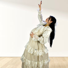 Load image into Gallery viewer, Theheb beige maternity and nursing maxi Eid Edition 25