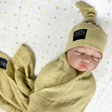Load image into Gallery viewer, Solid dusty beige muslin organic cotton swaddles