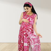 Load image into Gallery viewer, JUHANAMIA PINK MOMMY AND ME 5 IN 1 LONG MATERNITY SET