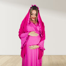 Load image into Gallery viewer, BARBIE PINK SIGNATURE RUFFLED ROBE AND LETTUCE SWADDLE SET