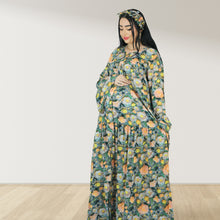 Load image into Gallery viewer, MARYOOM GREEN RUFFLE MATERNITY AND NURSING DRESS WITH ZIPPER