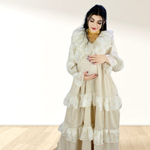 Load image into Gallery viewer, Theheb beige maternity and nursing maxi Eid Edition 25