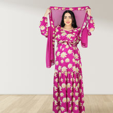 Load image into Gallery viewer, REEM PURPLE DOUBLE ZIPPER MATERNITY AND NURSING DRESS