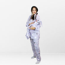 Load image into Gallery viewer, مجموعة MILKY MAMA للأمومة والرضاعة بيجاما طويلة مع مجموعة قماط