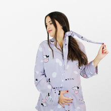 Load image into Gallery viewer, مجموعة MILKY MAMA للأمومة والرضاعة بيجاما طويلة مع مجموعة قماط