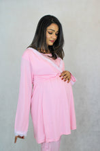 Load image into Gallery viewer, طقم بيجاما للأمومة والرضاعة من الدانتيل