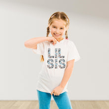 Load image into Gallery viewer, تي-شيرت بلون أزرق ثلجي بيج BRO / بيج SIS متطابق