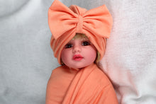 Load image into Gallery viewer, Tangerine cotton stretch swaddle set - mommyandmearabia