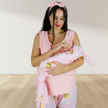 Load image into Gallery viewer, طقم بيجاما طويل للرضاعة والرضاعة مع طقم قماط