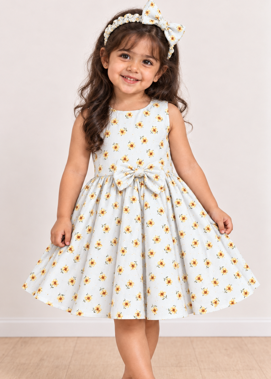 Sunshine Floral Twirl Dress