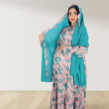 Load image into Gallery viewer, MALIKAT ALWURUD PINK LAYERED MATERNITY AND NURSING GOWN
